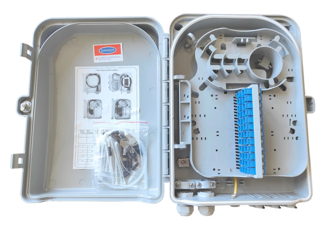 Termination Box for 24 Fibers Optic Enclosures Wall Mount