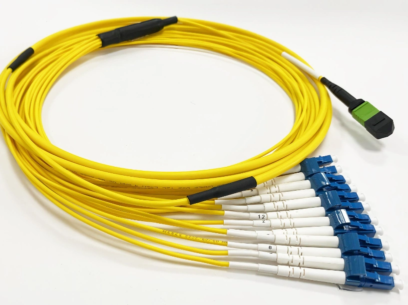 Connector Fiber Single Mode MPO/MTP to 6LC Duplex Cable Fiber Optic Patch Cord Customized 20% off