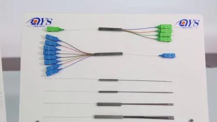 FTTH FTTB 1X2, 1X4, 1X8, 1X16, 1X32 1X64 Mini Tubo Fibra Óptica PLC Splitterabs Caixa Fibra Óptica PLC Splitter