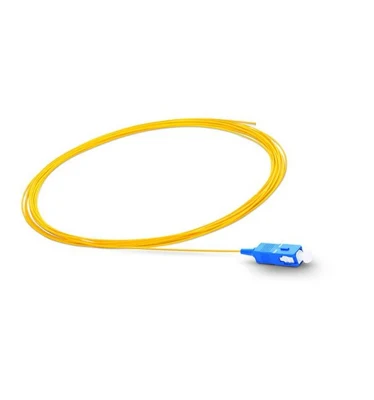 0,9 mm PVC/LSZH Jaqueta Patch Cord Cable Simplex Sc Upc Fibra Óptica Monomodo Pigtail