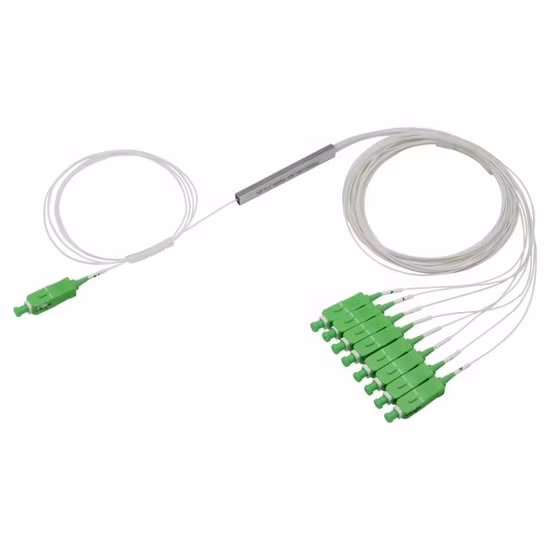 Fabricante Certificado FTTH Tipo Cassete Fibra Óptica PLC Splitter 1*4 Sc/Upc 09mm com Excelente Uniformidade e Confiabilidade