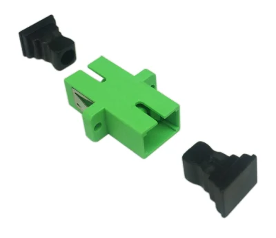 Adaptador de fibra simplex LC APC LC Upc APC Sm Dx Green Acoplador Adaptador de fibra óptica Adaptador de fibra óptica