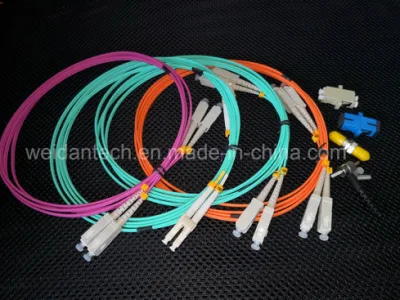 Om2/Om3/Om4, LC/Sc/FC/St/Mu/E2000 Fibra Óptica Patch Cord Cable