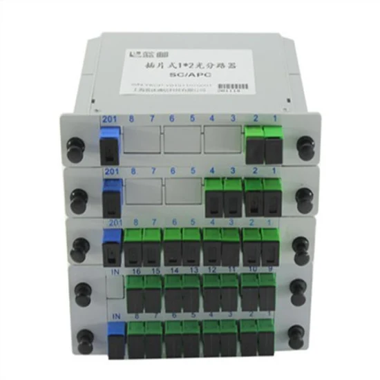 Divisor de fibra óptica PLC Divisor Scapc Gpon Tubo de aço 1X8 Pon Divisor PLC